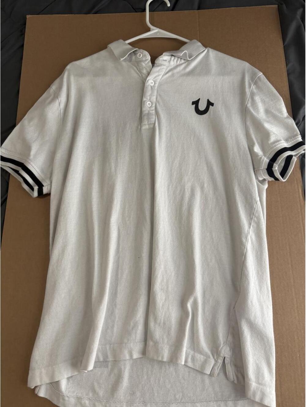 True Religion Men's White Polo-shirt
